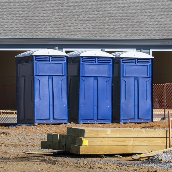 is there a specific order in which to place multiple porta potties in Hinsdale